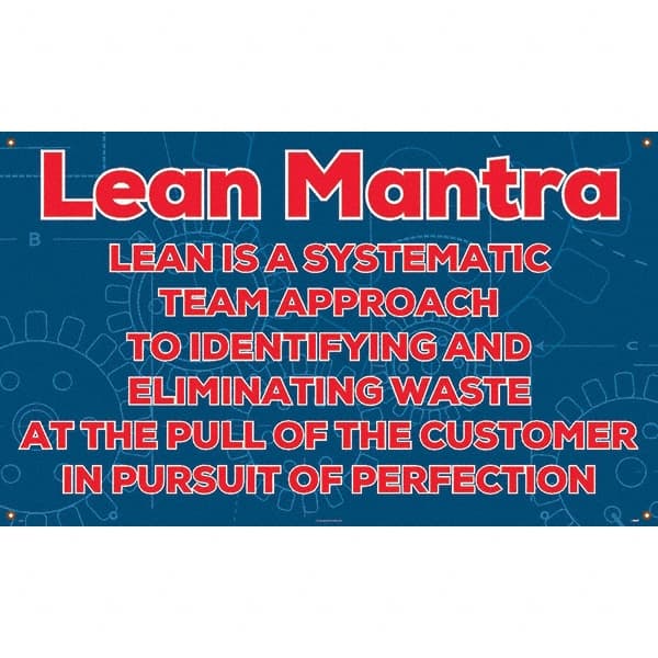 NMC - Banners Message Type: Safety Reinforcement & Motivational Legend: Lean Mantra - Exact Tooling