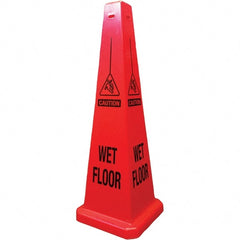 PRO-SAFE - Cone & A Frame Floor Signs Shape: Cone Type: Restroom, Janitorial & Housekeeping - Exact Tooling