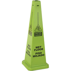 PRO-SAFE - Cone & A Frame Floor Signs Shape: Cone Type: Restroom, Janitorial & Housekeeping - Exact Tooling