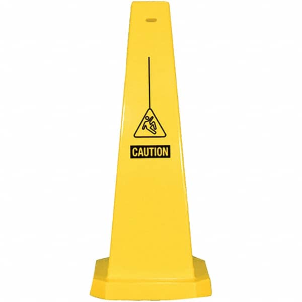PRO-SAFE - Cone & A Frame Floor Signs Shape: Cone Type: Restroom, Janitorial & Housekeeping - Exact Tooling