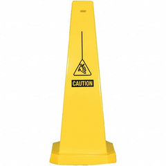 PRO-SAFE - Cone & A Frame Floor Signs Shape: Cone Type: Restroom, Janitorial & Housekeeping - Exact Tooling