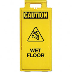 PRO-SAFE - Cone & A Frame Floor Signs Shape: A-Frame Type: Restroom, Janitorial & Housekeeping - Exact Tooling