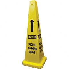 PRO-SAFE - Cone & A Frame Floor Signs Shape: Cone Type: Restroom, Janitorial & Housekeeping - Exact Tooling