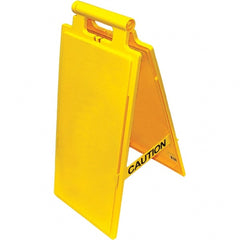 PRO-SAFE - Cone & A Frame Floor Signs Shape: A-Frame Type: Restroom, Janitorial & Housekeeping - Exact Tooling