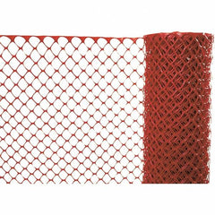 PRO-SAFE - 100' Long x 4' High, Orange Reusable Safety Fence - Exact Tooling