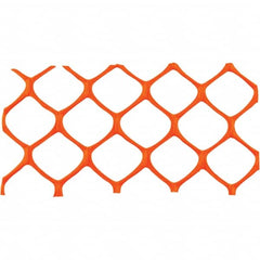 PRO-SAFE - 50' Long x 5' High, Orange Reusable Safety Fence - Exact Tooling
