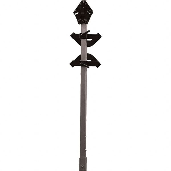 PRO-SAFE - 3-3/4' High, Traffic Sign Mounting Hardware - Aluminum, Compatible with 93" High x 48" Wide Signs, Silver - Exact Tooling