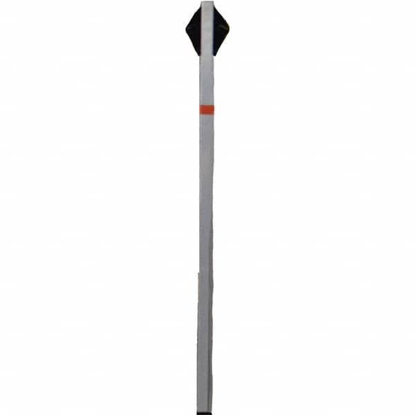 PRO-SAFE - 1-1/2' High, Traffic Sign Mounting Hardware - Aluminum, Compatible with 54" High x 36" Wide Signs, Silver - Exact Tooling