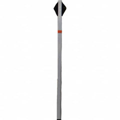 PRO-SAFE - 1-1/2' High, Traffic Sign Mounting Hardware - Aluminum, Compatible with 54" High x 36" Wide Signs, Silver - Exact Tooling