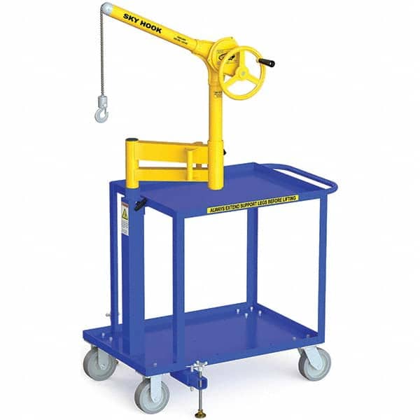 Sky Hook - 250 Lb Steel Lifting Hook Crane - Exact Tooling