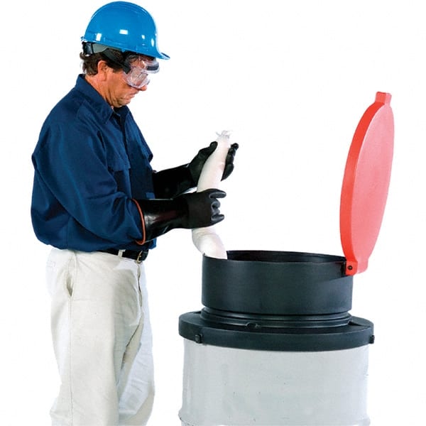 UltraTech - 11" High x 24-1/2" Diam, Polyethylene, Open Head Funnel - 5 Gal Drum/Pail Capacity - Exact Tooling