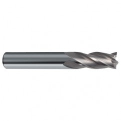 31/64 Dia. x 3 Overall Length 4-Flute Square End Solid Carbide SE End Mill-Round Shank-Center Cut-Uncoated - Exact Tooling