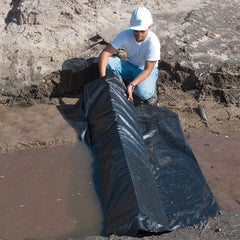 UltraTech - 84" Long x 10-1/2" High x 67" Wide Silt Dike - Black Urethane Foam/Geotextile, For Stormwater - Exact Tooling