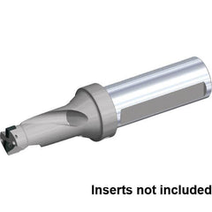 Kennametal - 1-31/32" Max Drill Depth, 2xD, 63/64" Diam, Indexable Insert Drill - 2 Inserts, 1" Shank Diam, Flange Shank - Exact Tooling