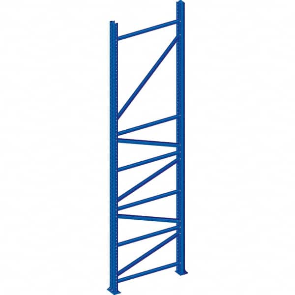 Interlake Mecalux - 20,867 Lb Capacity Heavy-Duty Framing Upright - 192" High x 42" Deep, Blue - Exact Tooling