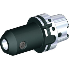 Kennametal - HSK125A 4.9" Shank Diam Taper Shank 1-1/2" Hole End Mill Holder/Adapter - 2-3/4" Nose Diam, 4-1/2" Projection, Through Coolant - Exact Tooling