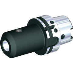 Kennametal - HSK125A 4.9" Shank Diam Taper Shank 2" Hole End Mill Holder/Adapter - 4" Nose Diam, 6" Projection, Through Coolant - Exact Tooling