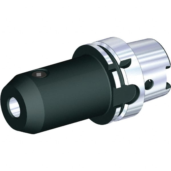 Kennametal - HSK125A 4.9" Shank Diam Taper Shank 32mm Hole End Mill Holder/Adapter - 71.5mm Nose Diam, 130mm Projection, Through Coolant - Exact Tooling