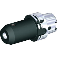Kennametal - HSK125A 4.9" Shank Diam Taper Shank 32mm Hole End Mill Holder/Adapter - 71.5mm Nose Diam, 130mm Projection, Through Coolant - Exact Tooling