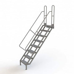 TRI-ARC - Rolling & Wall Mounted Ladders & Platforms Type: Stairway Slope Ladder Style: Stair Unit - Exact Tooling