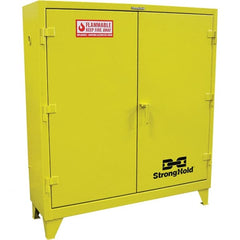 Strong Hold - Safety Cabinets   Hazardous Chemical Type: Flammable and Combustible Liquids    Color: Safety Yellow - Exact Tooling