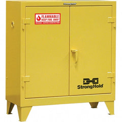 Strong Hold - Safety Cabinets   Hazardous Chemical Type: Flammable and Combustible Liquids    Color: Safety Yellow - Exact Tooling