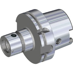 Kennametal - HSK125A Taper, Modular Tool Holding System Adapter - 100mm Projection, 62.98mm Body Diam, 163mm OAL, Through Coolant - Exact Tooling