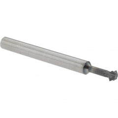 Accupro - 3/16° 3/16" Cut Diam, 0.093" Cut Width, 3/16" Shank, Solid Carbide Double-Angle Cutter - Exact Tooling