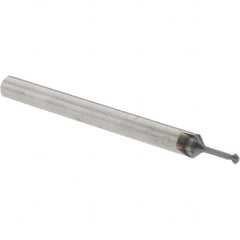 Accupro - 1/16° 1/16" Cut Diam, 0.031" Cut Width, 1/8" Shank, Solid Carbide Double-Angle Cutter - Exact Tooling