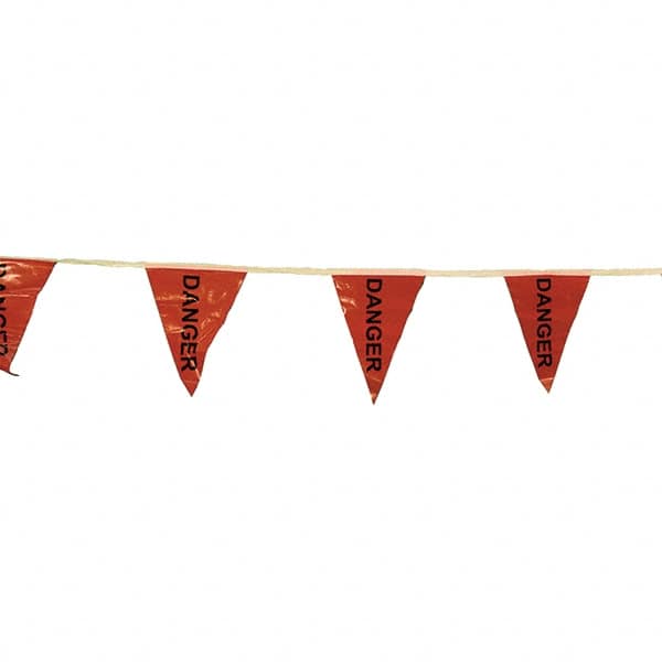 PRO-SAFE - Pennants Color: Red Overall Length (Feet): 60.00 - Exact Tooling