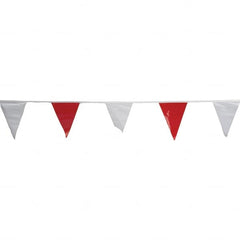 PRO-SAFE - Pennants Color: Red/White Overall Length (Feet): 60.00 - Exact Tooling