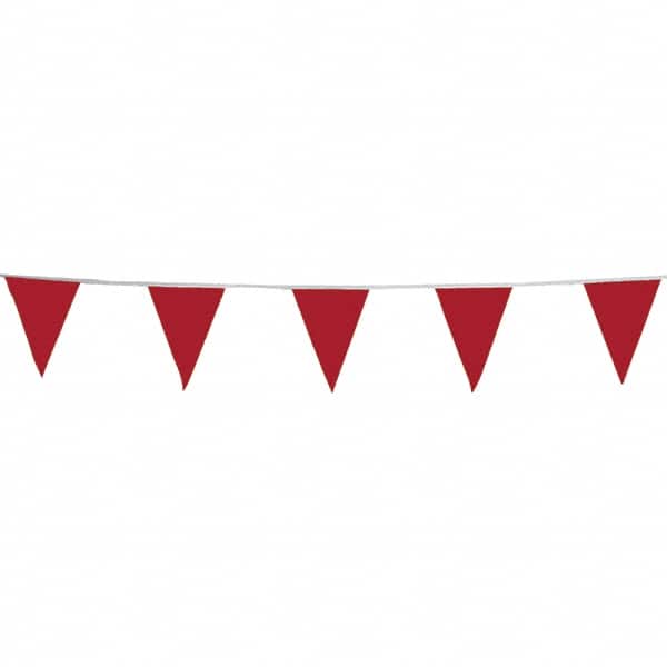 PRO-SAFE - Pennants Color: Red Overall Length (Feet): 100.00 - Exact Tooling