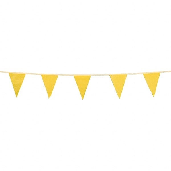 PRO-SAFE - Pennants Color: Yellow Overall Length (Feet): 100.00 - Exact Tooling