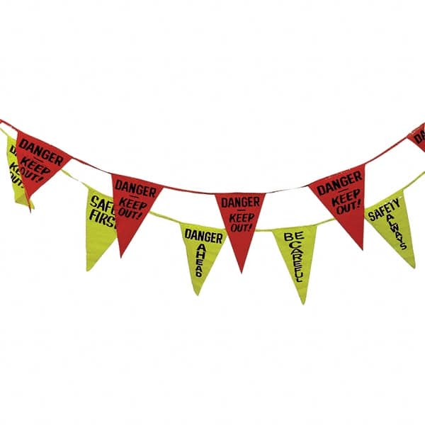 PRO-SAFE - Pennants Color: Red/Yellow Overall Length (Feet): 60.00 - Exact Tooling