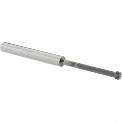 Accupro - 3/16° 3/16" Cut Diam, 0.093" Cut Width, 3/16" Shank, Solid Carbide Double-Angle Cutter - Exact Tooling