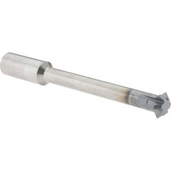 Accupro - 1/2° 1/2" Cut Diam, 0.187" Cut Width, 1/2" Shank, Solid Carbide Double-Angle Cutter - Exact Tooling