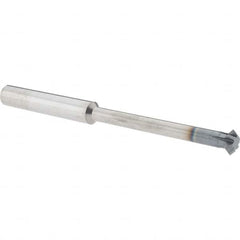 Accupro - 1/2° 1/2" Cut Diam, 0.187" Cut Width, 1/2" Shank, Solid Carbide Double-Angle Cutter - Exact Tooling