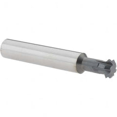 Accupro - 7/16° 7/16" Cut Diam, 0.157" Cut Width, 7/16" Shank, Solid Carbide Double-Angle Cutter - Exact Tooling