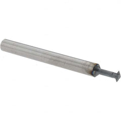 Accupro - 5/32° 5/32" Cut Diam, 0.045" Cut Width, 3/16" Shank, Solid Carbide Double-Angle Cutter - Exact Tooling