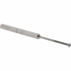 Accupro - 3/32° 3/32" Cut Diam, 0.047" Cut Width, 1/8" Shank, Solid Carbide Double-Angle Cutter - Exact Tooling