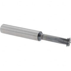 Accupro - 5/16° 5/16" Cut Diam, 0.072" Cut Width, 5/16" Shank, Solid Carbide Double-Angle Cutter - Exact Tooling