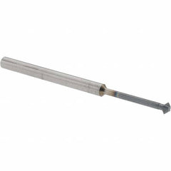 Accupro - 1/8° 1/8" Cut Diam, 0.062" Cut Width, 1/8" Shank, Solid Carbide Double-Angle Cutter - Exact Tooling