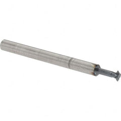 Accupro - 1/8° 1/8" Cut Diam, 0.036" Cut Width, 1/8" Shank, Solid Carbide Double-Angle Cutter - Exact Tooling