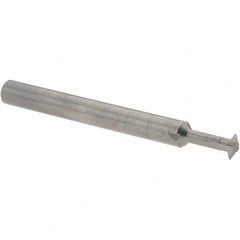 Accupro - 3/16° 3/16" Cut Diam, 0.055" Cut Width, 3/16" Shank, Solid Carbide Double-Angle Cutter - Exact Tooling