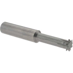 Accupro - 3/8° 3/8" Cut Diam, 0.072" Cut Width, 3/8" Shank, Solid Carbide Double-Angle Cutter - Exact Tooling