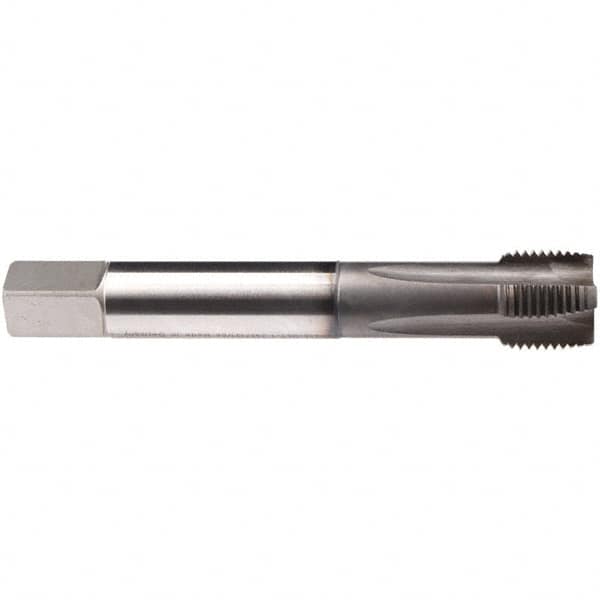 Emuge - 1/2-13 UNC 4 Flute BT Plug Spiral Flute Tap - High Speed Steel, GLT-1 Finish, 4.331" OAL, Right Hand Flute, Right Hand Thread, Series Rekord B-Z - Exact Tooling