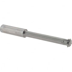 Accupro - 3/8° 3/8" Cut Diam, 1/8" Cut Width, 3/8" Shank, Solid Carbide Double-Angle Cutter - Exact Tooling