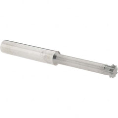 Accupro - 3/8° 3/8" Cut Diam, 1/8" Cut Width, 3/8" Shank, Solid Carbide Double-Angle Cutter - Exact Tooling