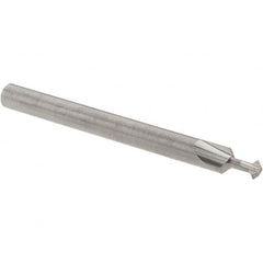 Accupro - 3/32° 3/32" Cut Diam, 0.047" Cut Width, 1/8" Shank, Solid Carbide Double-Angle Cutter - Exact Tooling
