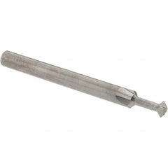 Accupro - ° 3mm Cut Diam, 0.059" Cut Width, 1/8" Shank, Solid Carbide Double-Angle Cutter - Exact Tooling